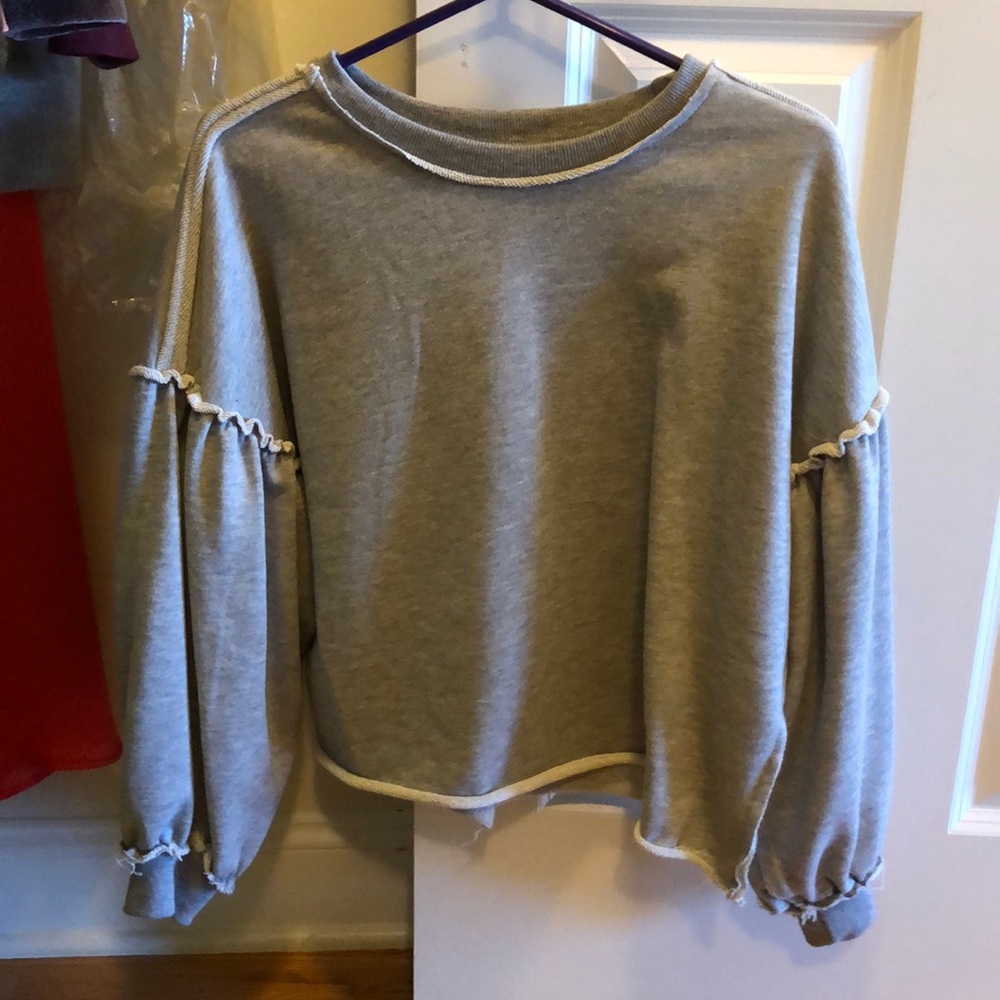 Balloon Sleeve Sweatshirt